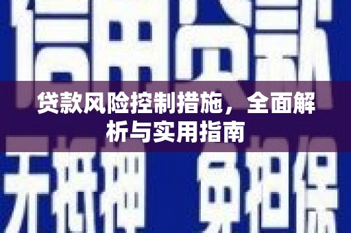 荣成贷款风险控制措施，全面解析与实用指南