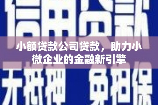 荣成小额贷款公司贷款，助力小微企业的金融新引擎