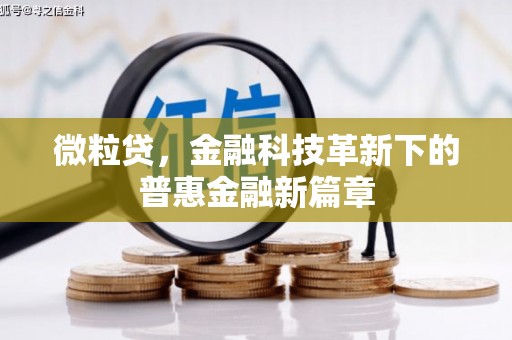 荣成微粒贷，金融科技革新下的普惠金融新篇章