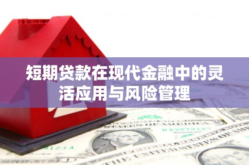 荣成短期贷款在现代金融中的灵活应用与风险管理