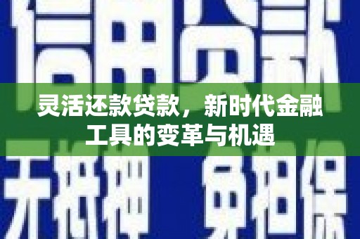 荣成灵活还款贷款，新时代金融工具的变革与机遇
